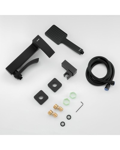 Смеситель для ванны Gappo G07-6 G3207-6 Черный матовый