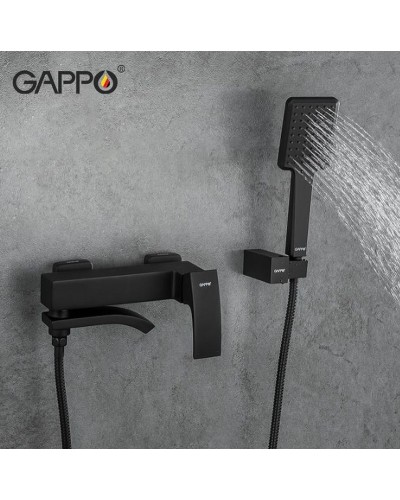 Смеситель для ванны Gappo G07-6 G3207-6 Черный матовый
