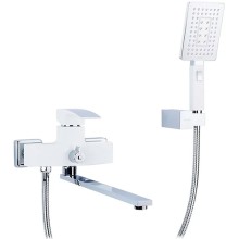 Смеситель для ванны Gappo G07 G2207-7 универсальный Белый Хром