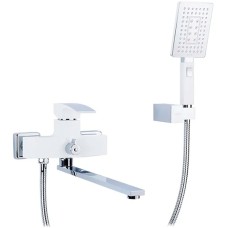 Смеситель для ванны Gappo G07 G2207-7 универсальный Белый Хром