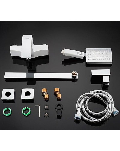 Смеситель для ванны Gappo G07 G2207-7 универсальный Белый Хром