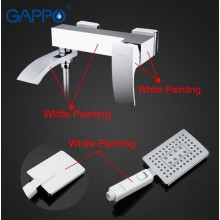 Смеситель для ванны Gappo G07 G3207-8 Белый Хром
