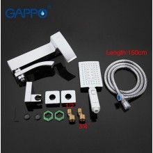 Смеситель для ванны Gappo G07 G3207-8 Белый Хром