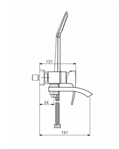 Смеситель для ванны Gappo G07 G3207-8 Белый Хром