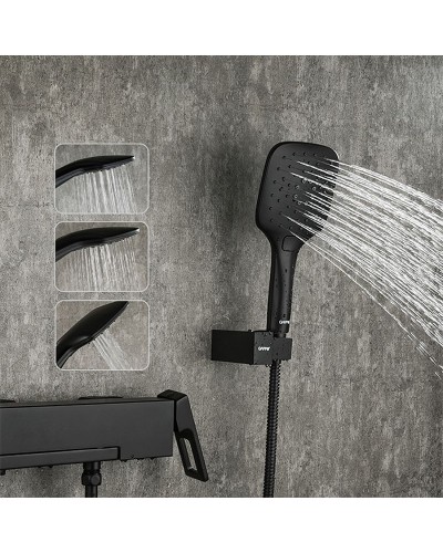 Смеситель для ванны Gappo G17-6 G3217-6 Черный матовый