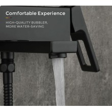 Смеситель для ванны Gappo G17-6 G3217-6 Черный матовый