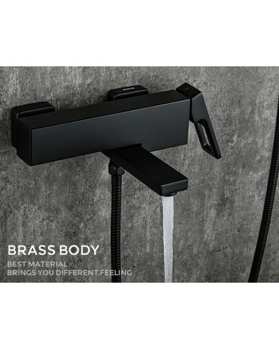 Смеситель для ванны Gappo G17-6 G3217-6 Черный матовый