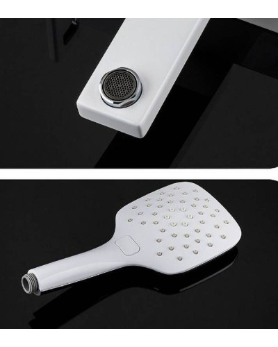 Смеситель для ванны Gappo G17-8 G3217-8 Белый Хром