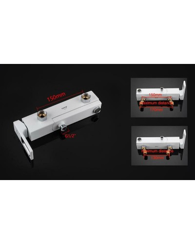 Смеситель для ванны Gappo G17-8 G3217-8 Белый Хром