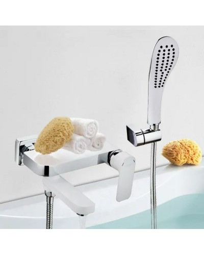 Смеситель для ванны Gappo G48 G3248 Белый Хром