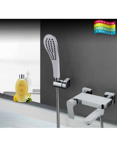 Смеситель для ванны Gappo G48 G3248 Белый Хром