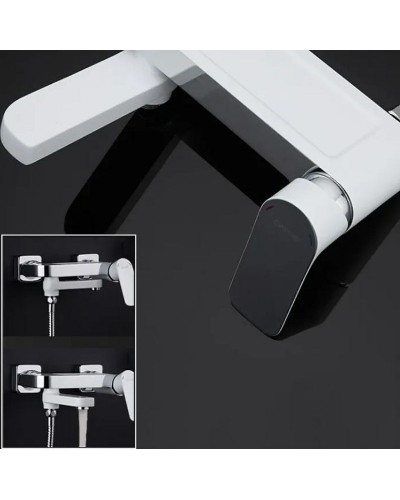 Смеситель для ванны Gappo G48 G3248 Белый Хром