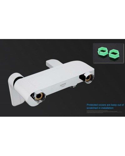 Смеситель для ванны Gappo G48 G3248 Белый Хром