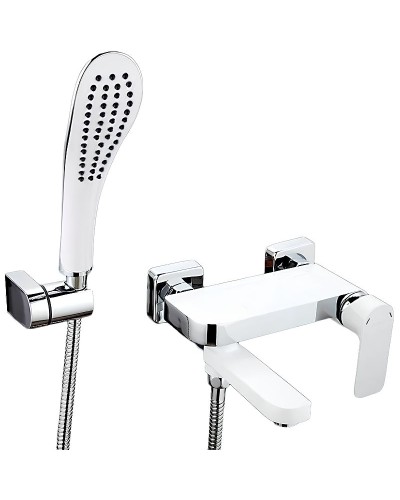 Смеситель для ванны Gappo G48 G3248 Белый Хром