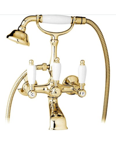 Смеситель для ванны Cezares First VD FIRST-VD-03/24-Bi Золото 24 карат