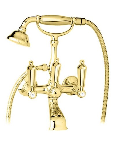 Смеситель для ванны Cezares First VD FIRST-VD-03/24-M Золото 24 карат