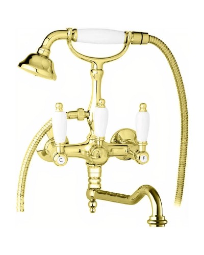 Смеситель для ванны Cezares First VDF FIRST-VDF-03/24-Bi Золото 24 карат
