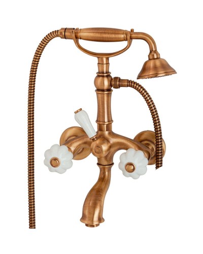 Смеситель для ванны Migliore Olivia 18996 Бронза Белый