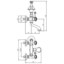 Смеситель для ванны Migliore Prestige New 26893 Золото
