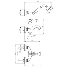 Смеситель для ванны Migliore Bomond 30649 Хром