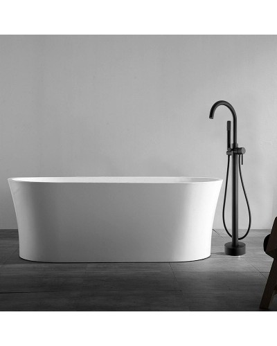 Смеситель для ванны Abber Wasser Kreis AF8116B Черный матовый