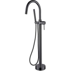 Смеситель для ванны Boheme Uno 469-SGM Оружейная сталь глянцевая