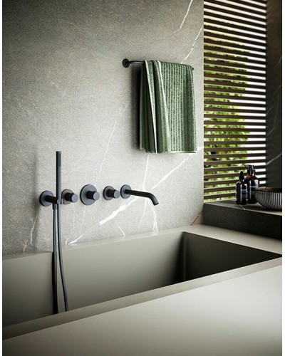 Смеситель для ванны Paffoni Modular Box MDE001CR с термостатом Хром