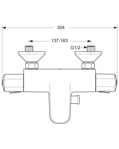 Термостат для ванны с душем Vidima Ви-Стайл A6194AA