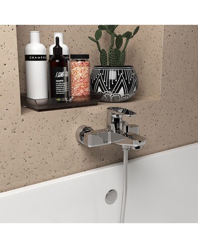 Смеситель для ванны Paini Parallel 47CR111LMKM Хром