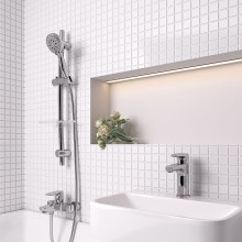 Смеситель для ванны Paini Parallel 47CR111LMKM Хром