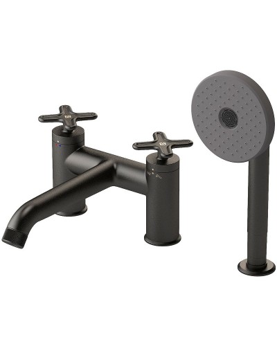 Смеситель на борт ванны Jacob Delafon Nouvelle Vague E78343-BLV Черный матовый