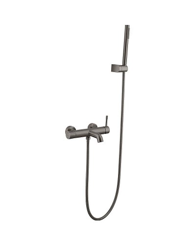 Смеситель для ванны Boheme Uno 463-GM Оружейная сталь