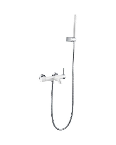 Смеситель для ванны Boheme Uno 463-WCR Белый матовый Хром