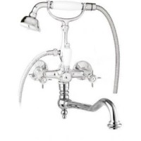 Смеситель для ванны с поворотным изливом с ручным душем, шлангом 150 см CEZARES LORD-VDF-01-Bi