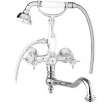 Смеситель для ванны с поворотным изливом с ручным душем, шлангом 150 см CEZARES LORD-VDF-01-Bi