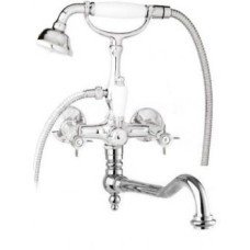 Смеситель для ванны с поворотным изливом с ручным душем, шлангом 150 см CEZARES LORD-VDF-01-Bi