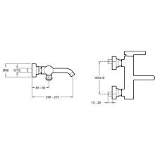 Смеситель для ванны Jacob Delafon Stillness E12778-4-CP