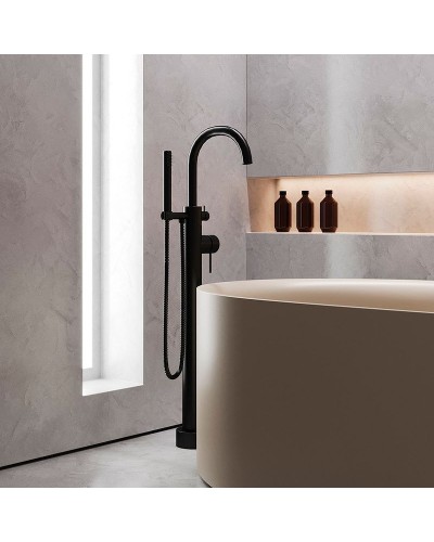 Смеситель для ванны Paini Cox 78PZ136LM Черный матовый