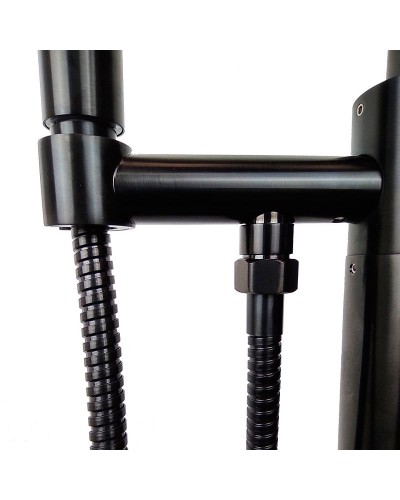 Смеситель для ванны Paini Cox 78PZ136LM Черный матовый