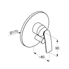 Смеситель для ванны Kludi Balance 526508775