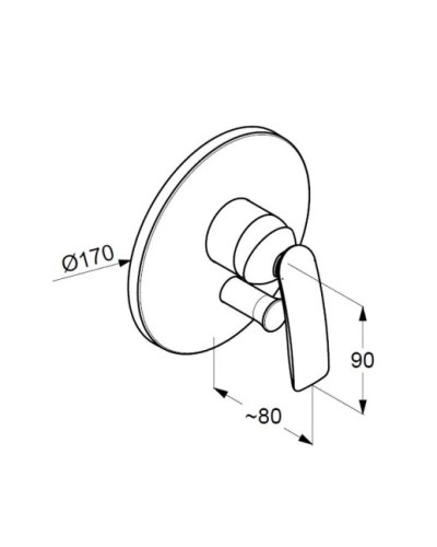 Смеситель для ванны Kludi Balance 526508775