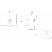 Смеситель для ванны Allen Brau Glority 5.51003-00 Хром