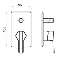 Смеситель для ванны Noken Chelsea N199999366