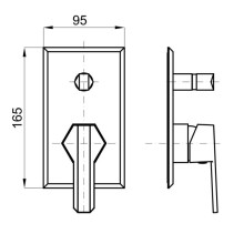 Смеситель для ванны Noken Chelsea N199999366
