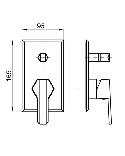 Смеситель для ванны Noken Chelsea N199999366