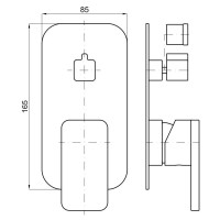 Смеситель для ванны Noken Forma N199999399