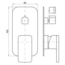 Смеситель для ванны Noken Forma N199999399