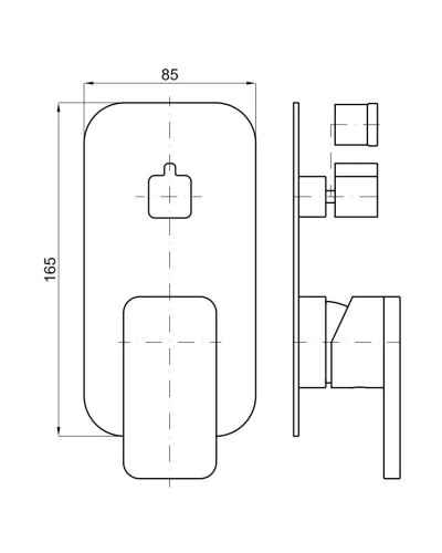 Смеситель для ванны Noken Forma N199999399