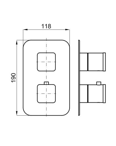 Термостат для ванны Noken Forma N199999484
