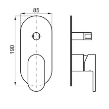 Смеситель для ванны Noken Hotels N194710550